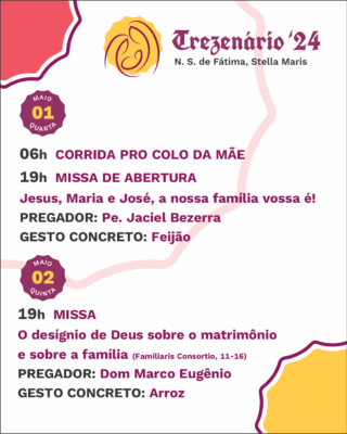 Carrossel programação 01 e 02