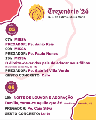 Carrossel programação 05 e 06