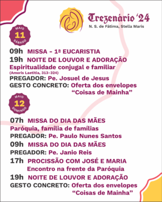 Carrossel programação 11 e 12